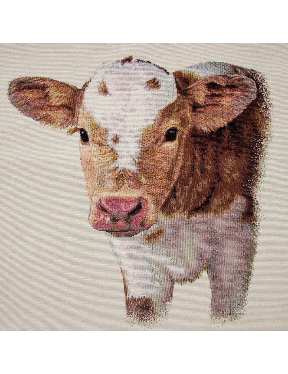 Cuscino gobelin disegno Mucca