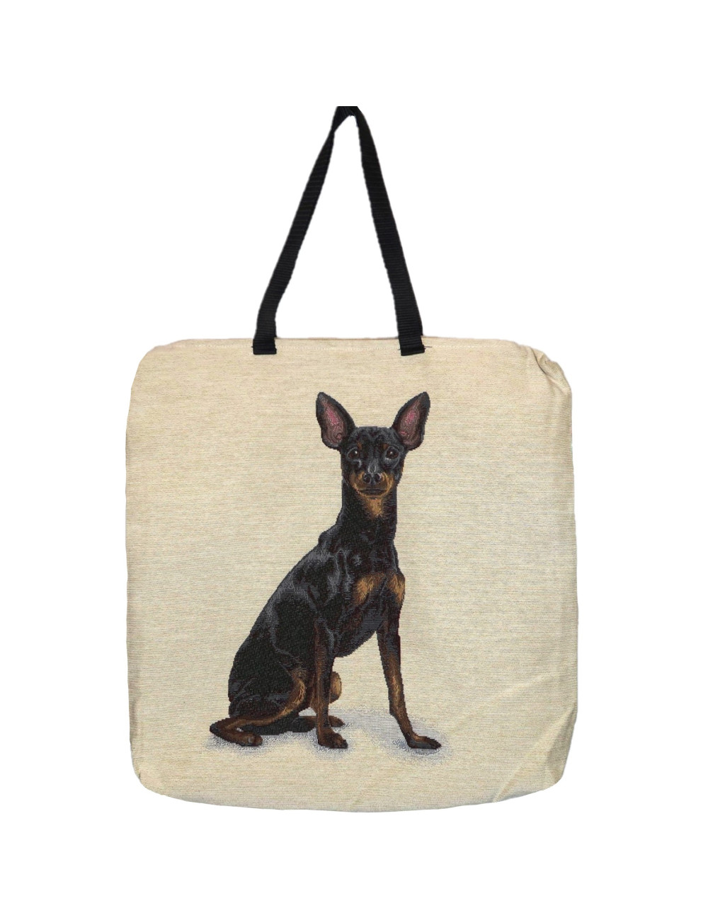 Borsa gobelin disegno Pinscher