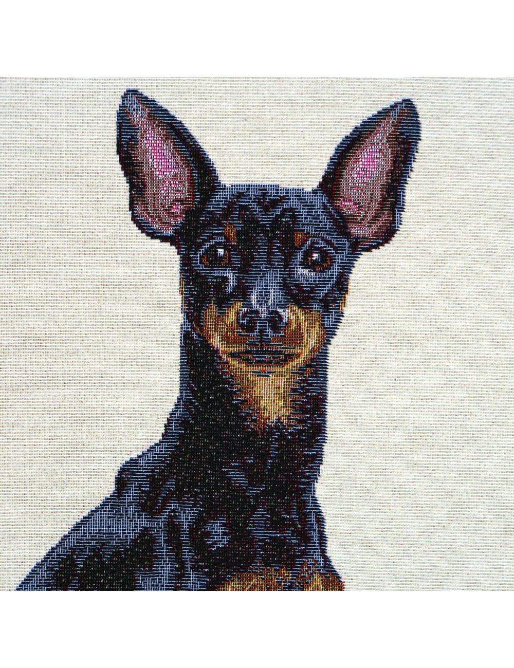 Borsa gobelin disegno Pinscher