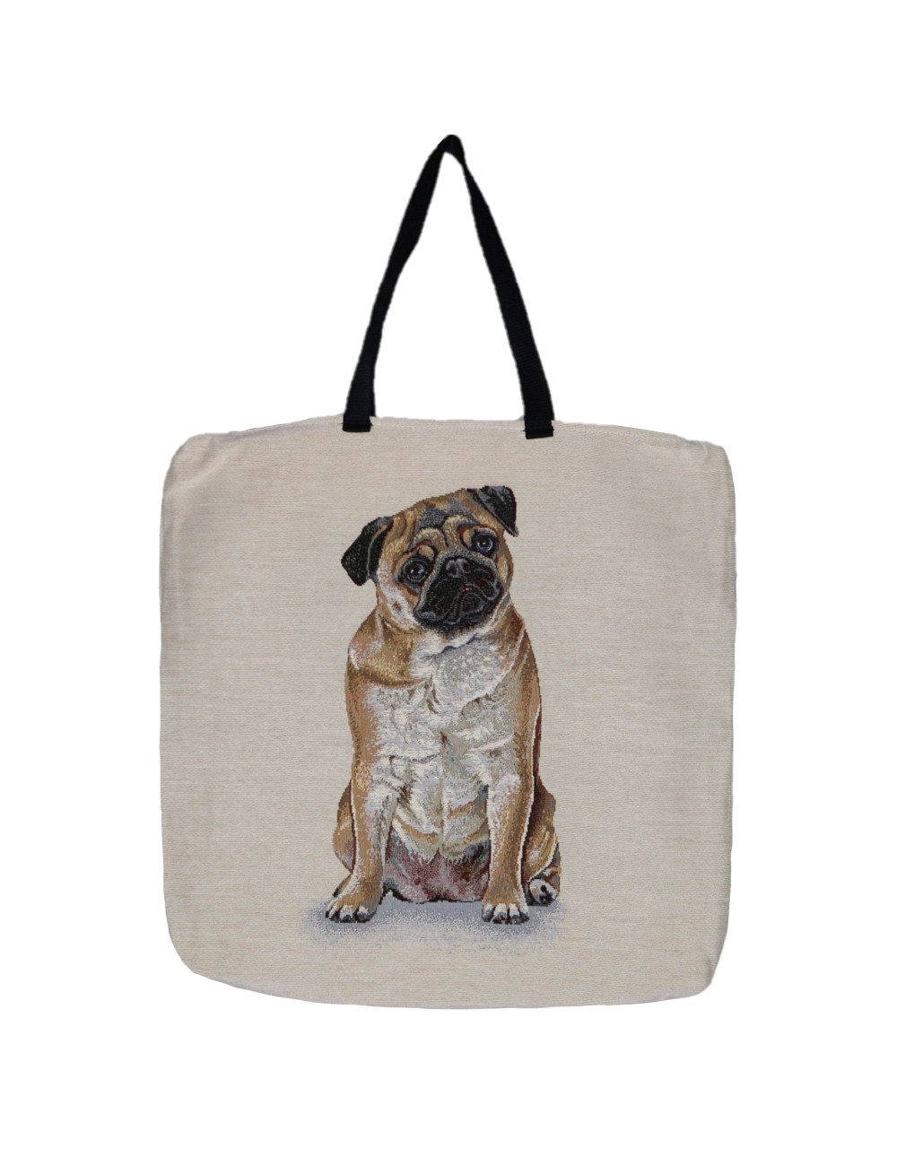 Gobelin shopper with Pug...